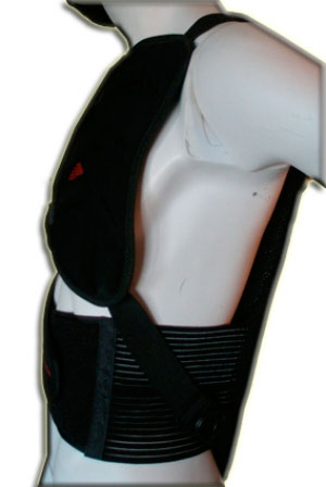 De chestpads van de Spinemeter back protector