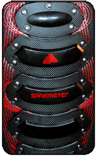 Detail  snowboard back protector.