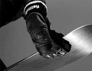 With Flexmeter a flexible Snowboard wristprotector